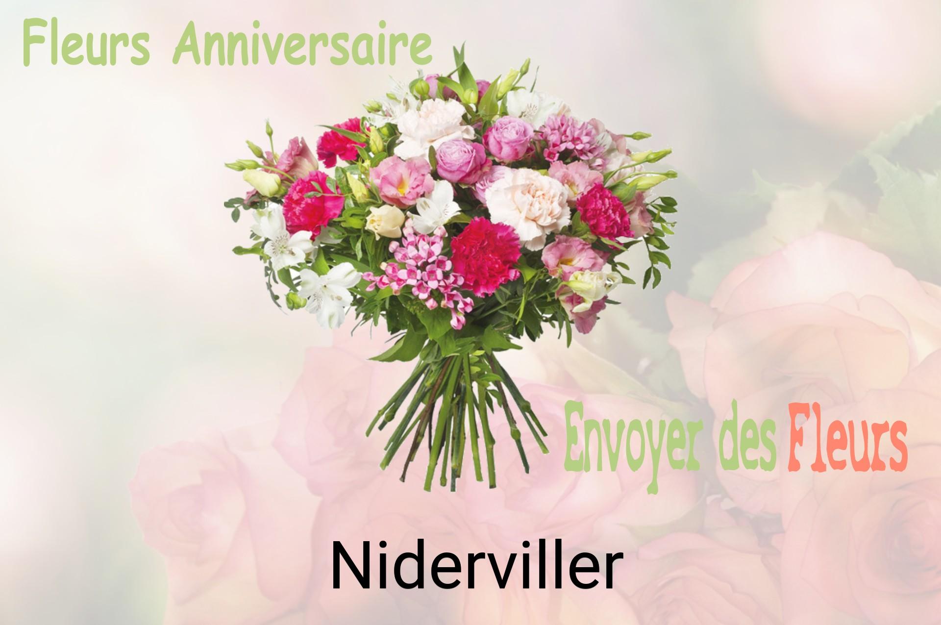 Bouquet de fleurs d’anniversaire livré à Niderviller