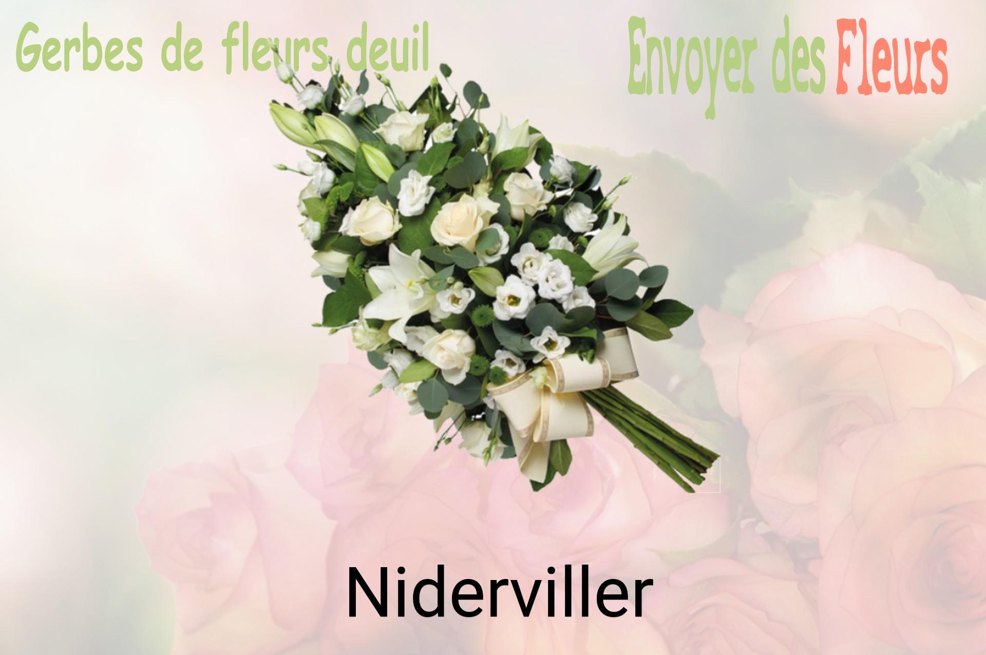 Gerbe de fleurs de deuil livrée à Niderviller